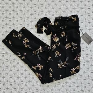 One By Chapter One Floral Peg Leg Pants